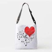 ハートを歌うロマンチック クロスボディバッグ (裏面)