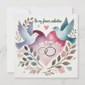 ハートを永遠に愛し合おう　～ペアの鳩、指輪、リースとともに～ シーズンカード (正面)