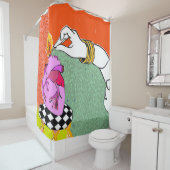 ハートを燃やす シャワーカーテン (インサイチュ)