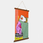 ハートを燃やす 吊り下げ型タペストリー (傾斜あり)