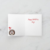 ハートを独り占め | ハリネズミの愛の表現 バレンタインデー カード (内部)