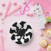 ハートを白黒で溶融 ペーパーボウル (パーティー)