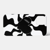 ハートを白黒で溶融 Case-Mate iPhoneケース (裏面 (横))