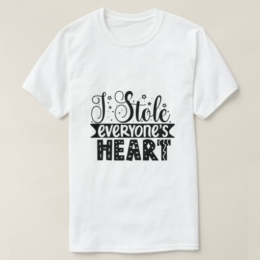 ハートを盗みました Tシャツ (デザイン正面)