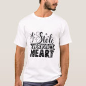 ハートを盗みました Tシャツ (正面)