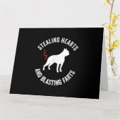 ハートを盗み、ファーツ·ボストン·テリアを爆破 カード (黄色い花)