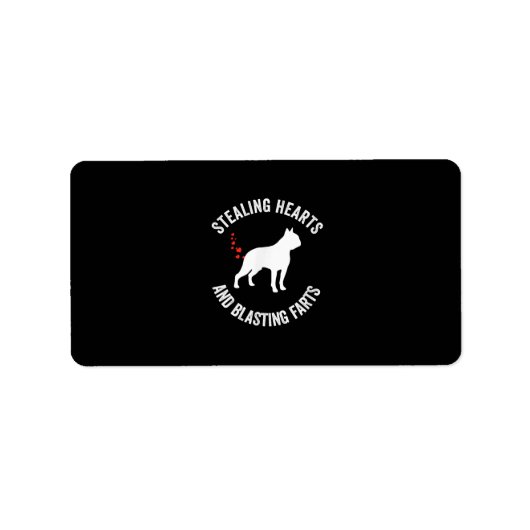 ハートを盗み、ファーツ·ボストン·テリアを爆破 ラベル (正面)