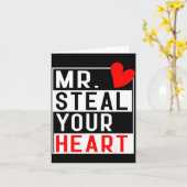 ハートを盗む君へ 男の子用 幼児 バレンタイン カード (黄色い花)