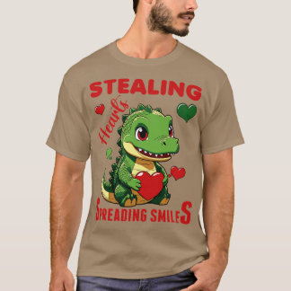 ハートを盗む笑顔の広がり Tシャツ