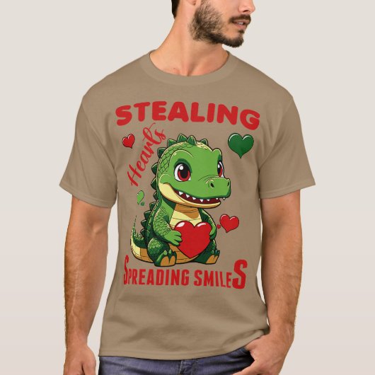 ハートを盗む笑顔の広がり Tシャツ (正面)