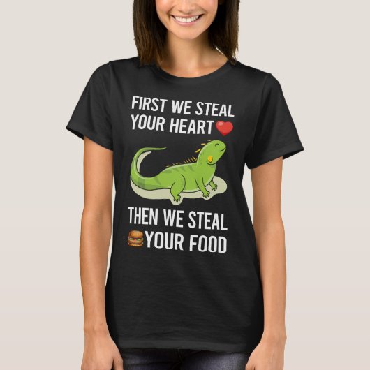 ハートを盗むIguana 06 Tシャツ (正面)