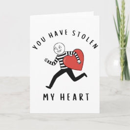 ハートを盗んだユーモアたっぷりのバレンタイン泥棒 シーズンカード