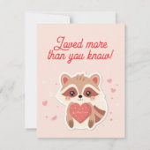 ハートを盗んだラッコのバレンタインカード ノートカード (裏面)