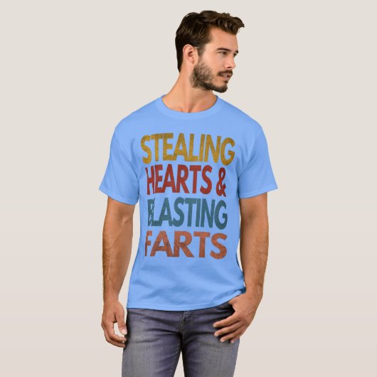 ハートを盗んでおならをかます Tシャツ (正面フル)