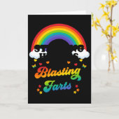 ハートを盗んでおならを爆発させる面白いバレンタイン カード (黄色い花)