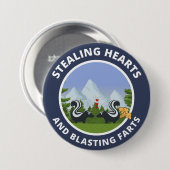 ハートを盗んでおならを爆発させる 缶バッジ (正面&裏面)