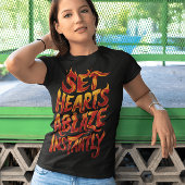 ハートを瞬時に燃やす Tシャツ