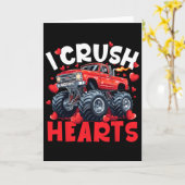 ハートを砕くバレンタインモンスター トラック メンズ レディース K カード (黄色い花)