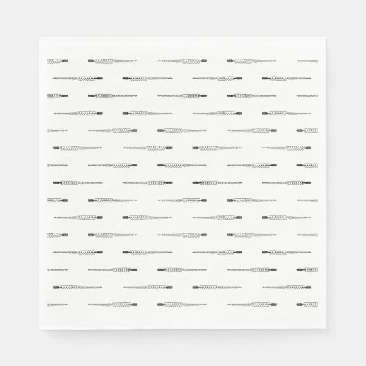 ハートを貫く矢 CUSTOM BACKGROUND COLOR スタンダードランチョンナプキン (正面)