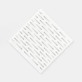 ハートを貫く矢 CUSTOM BACKGROUND COLOR スタンダードランチョンナプキン (角)