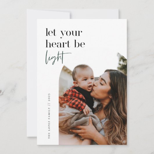 ハートを軽くして アーチ写真 シーズンカード (正面)