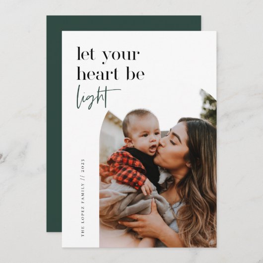 ハートを軽くして アーチ写真 シーズンカード (正面/裏面)