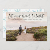 ハートを軽くオーバーレイ ブラック シーズンカード (正面/裏面)