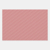 ハートを軽く 赤いクリスマス ラッピングペーパーシート (正面3)