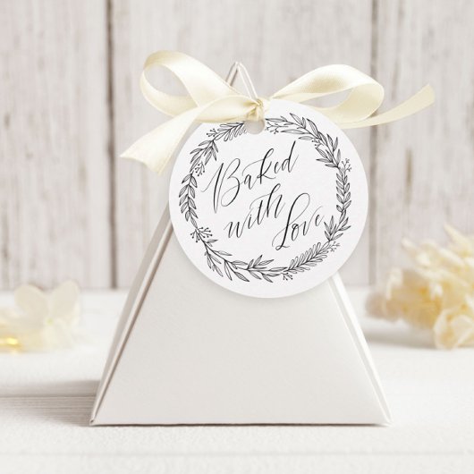 ハートを込めて焼き上げたカントリー調の特別なギフト フェイバータグ