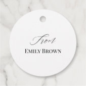 ハートを込めて焼き上げたカントリー調の特別なギフト フェイバータグ (裏面)