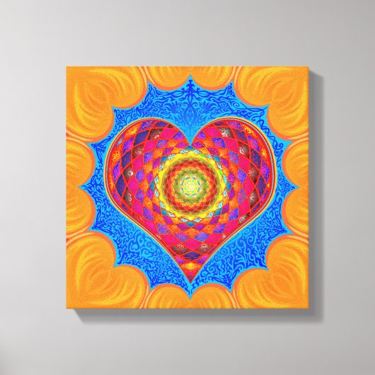 ハートを開く キャンバスプリント (正面)