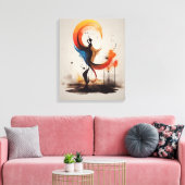 ハートを開く キャンバスプリント (インサイチュ (リビング))