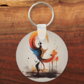 ハートを開く キーホルダー (正面)