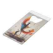 ハートを開く クレジットカード栓抜き (正面アングル)