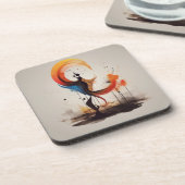 ハートを開く コースター (左側)