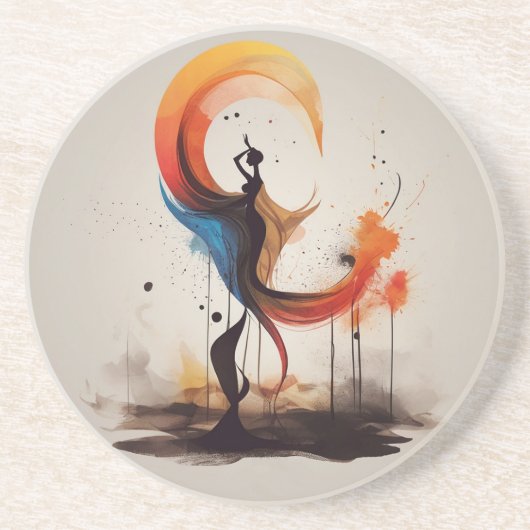 ハートを開く コースター (正面)