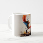 ハートを開く コーヒーマグカップ (正面左)