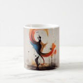 ハートを開く コーヒーマグカップ (中央)