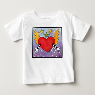 ハートを開けて下さい ベビーTシャツ