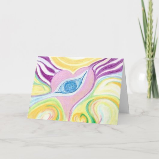 ハートアイアートデザイングリーティングカード前後 カード (正面)