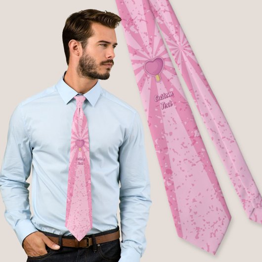 ハートアイスクリームスティック ネクタイ