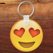 ハートアイズ絵文字キーチェーン キーホルダー (正面)