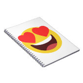 ハートアイズ絵文字 ノートブック (右側)