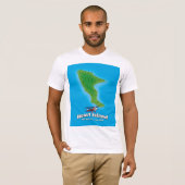 ハートアイランドニューヨークの地図 Tシャツ (正面フル)