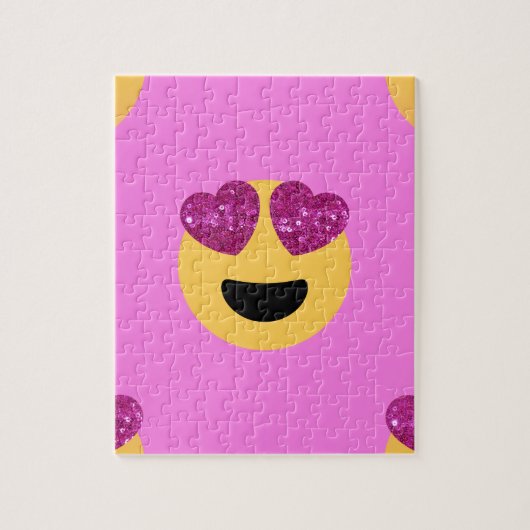 ハートアイ絵文字 ジグソーパズル (縦)