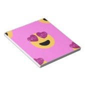 ハートアイ絵文字 ノートパッド (アングル)