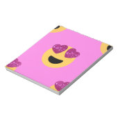 ハートアイ絵文字 ノートパッド (回転)