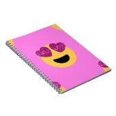 ハートアイ絵文字 ノートブック (右側)