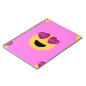 ハートアイ絵文字 ノートブック (左側)