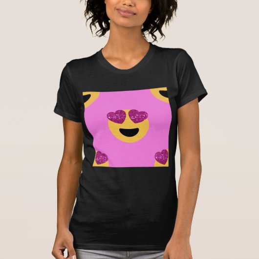 ハートアイ絵文字 Tシャツ (正面)